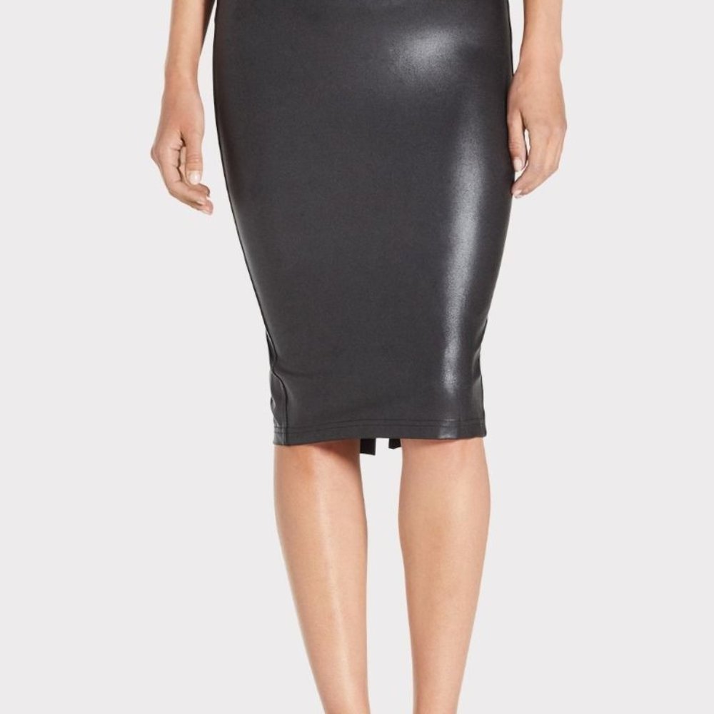 SPANX Faux leather pencil skirt